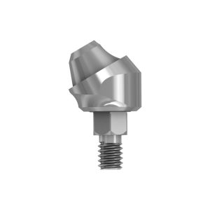 Solid multi-unit 30° angulat. abut., h.1mm, int. hex.,W
